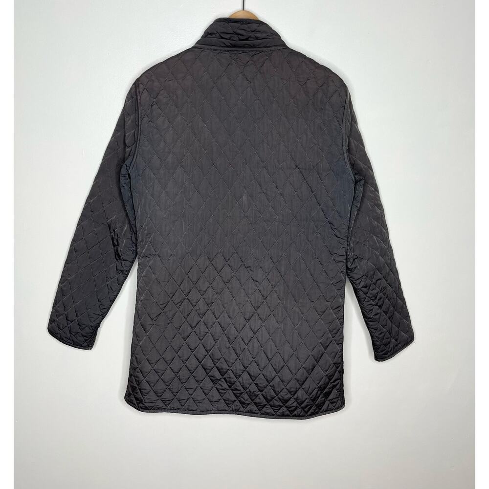 Garnet Hill Essential Quilted Coat Jacket Womens 8 Gray Pockets Outdoor NO HOOD - Picture 11 of 12